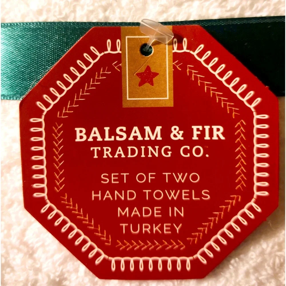 2pc Balsam & Fir Two Hand Towels - Christmas Trees